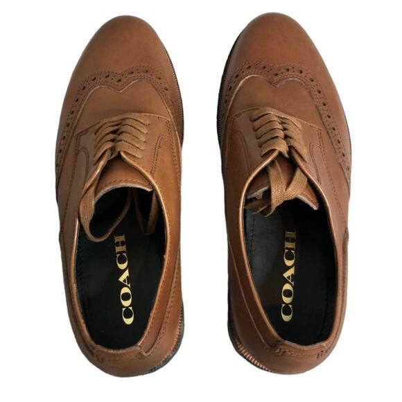 NWOB Coach Mens Brown Bleecker Wing Derby Dress Shoes Size 8.5D main image 11